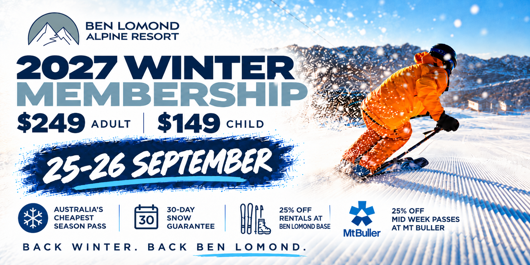 Ben Lomond 2027 Winter Membership