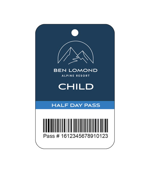 Child half day pass