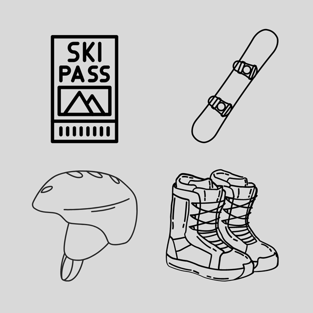 Picture of ADULT HALF DAY SNOWBOARD HIRE & LIFT PASS